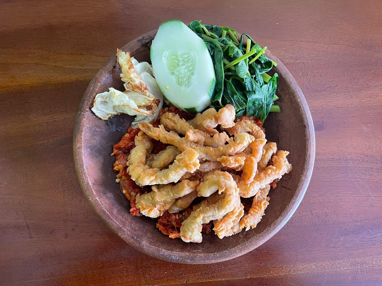 Nasi Usus Crispy
