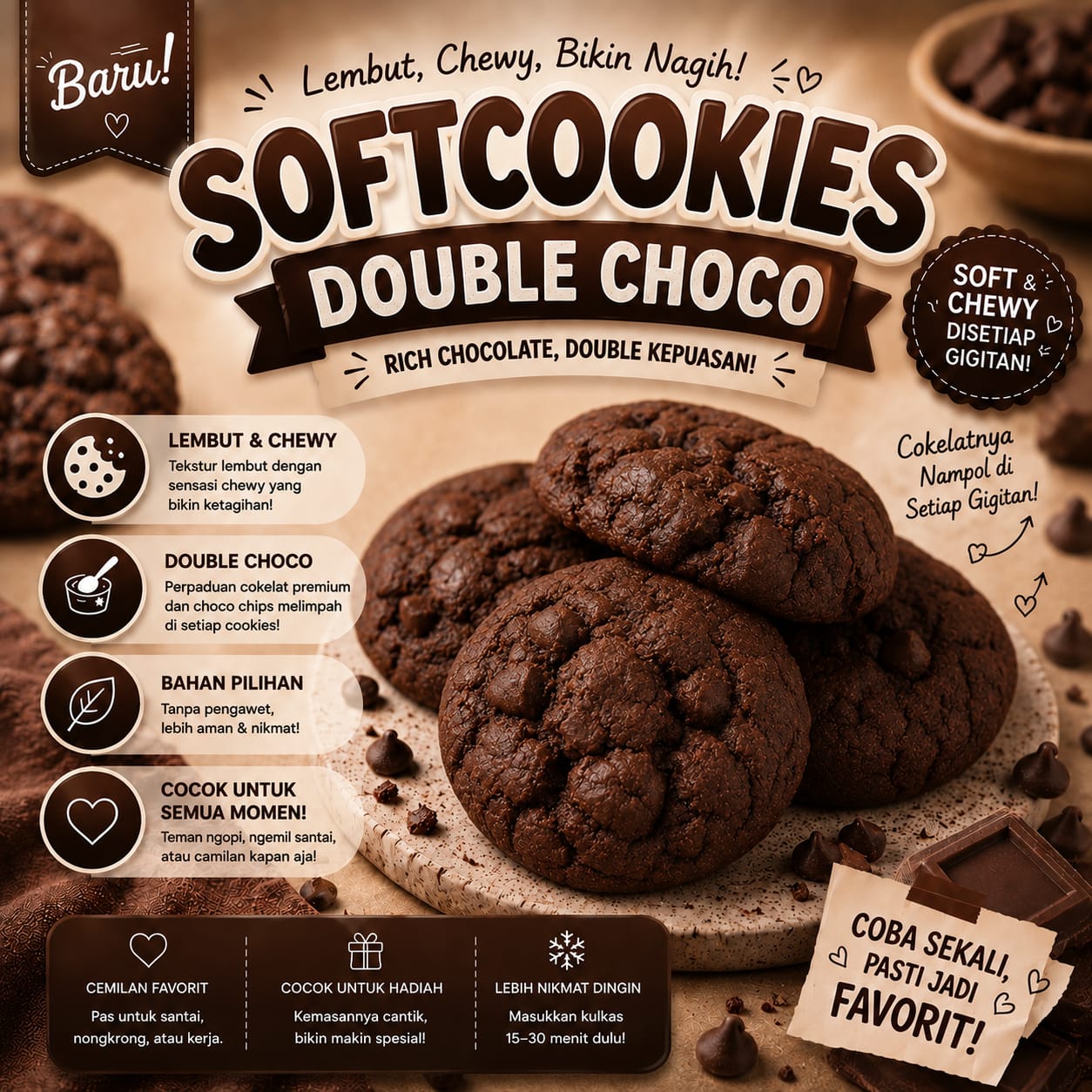 Softcookies Double Choco