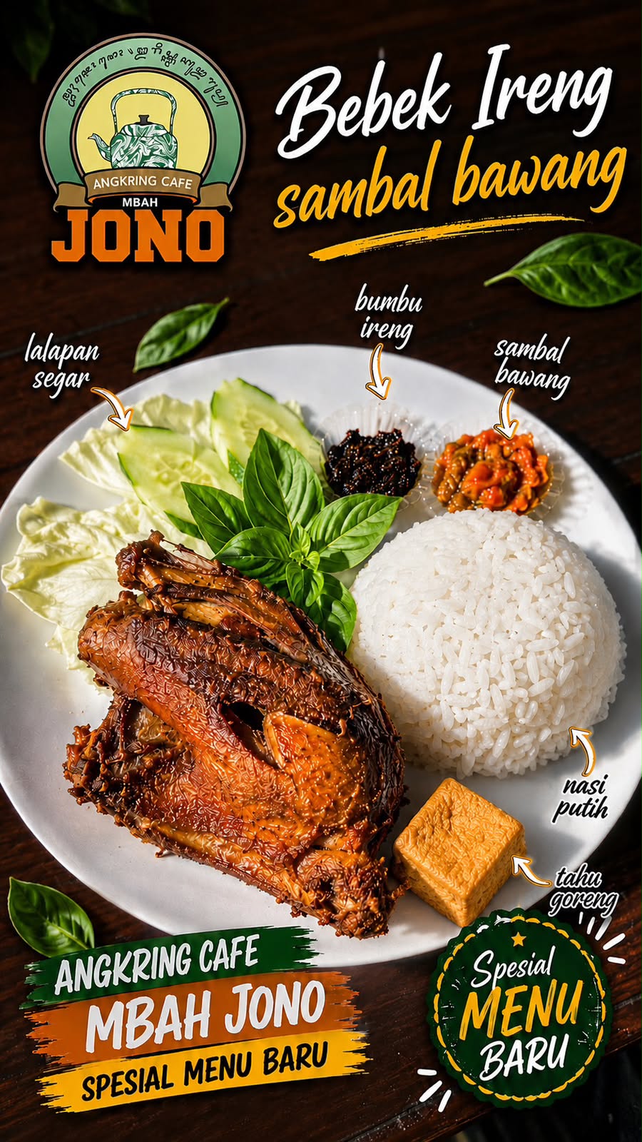Bebek Ireng Sambal Bawang