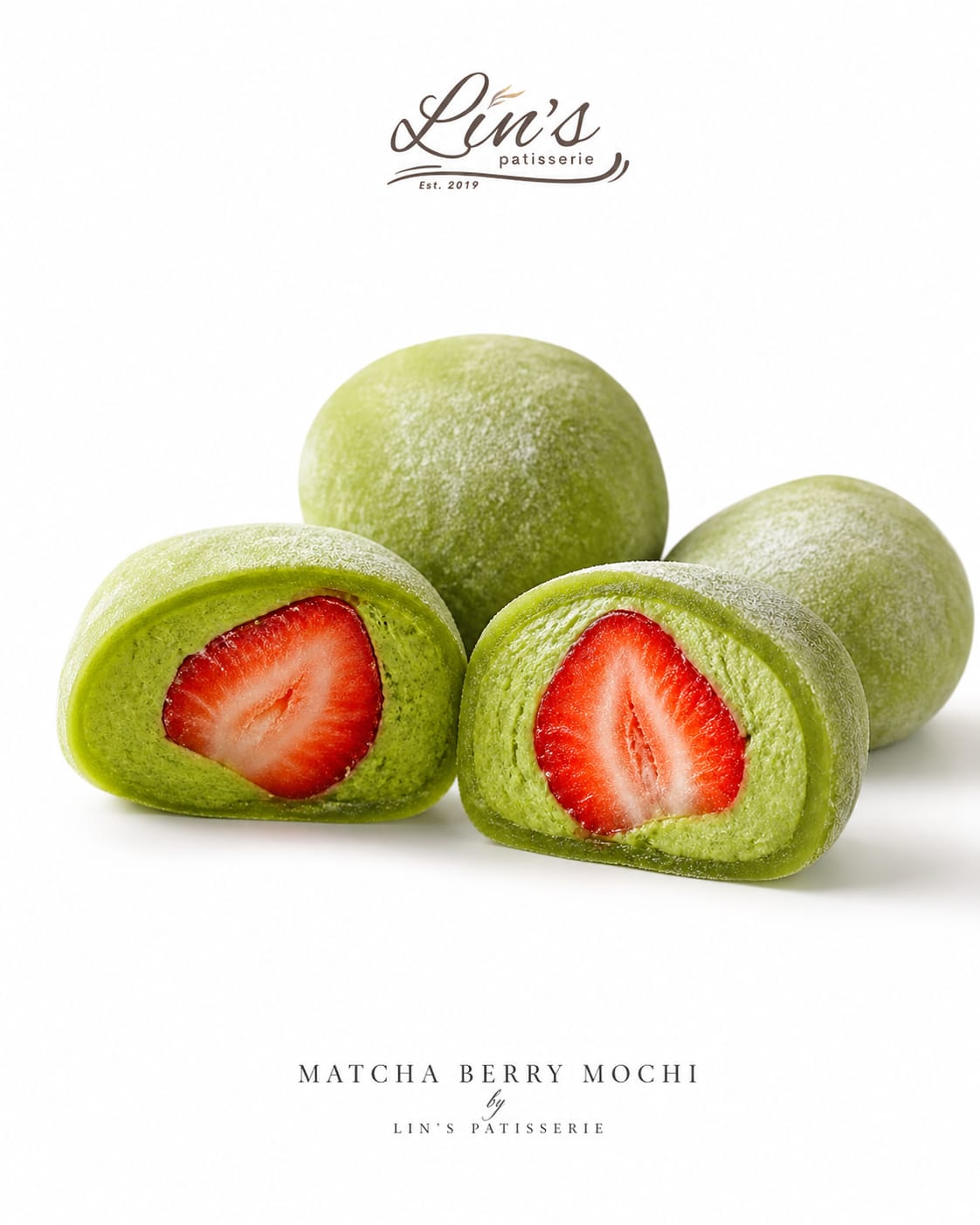 Matcha Berry Mochi