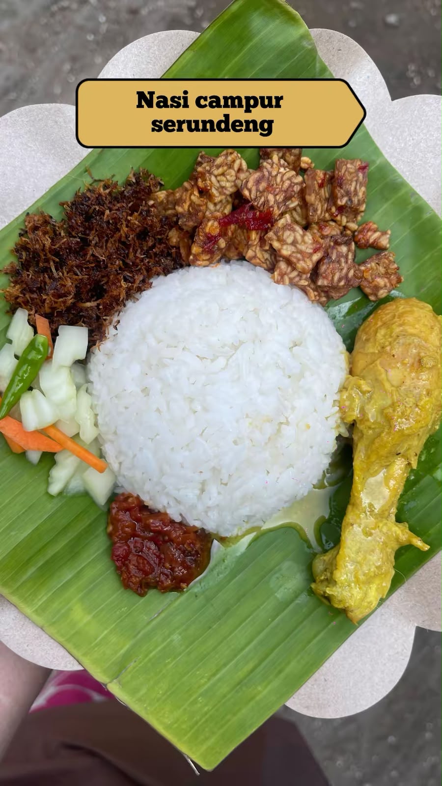 Nasi Campur Serundeng